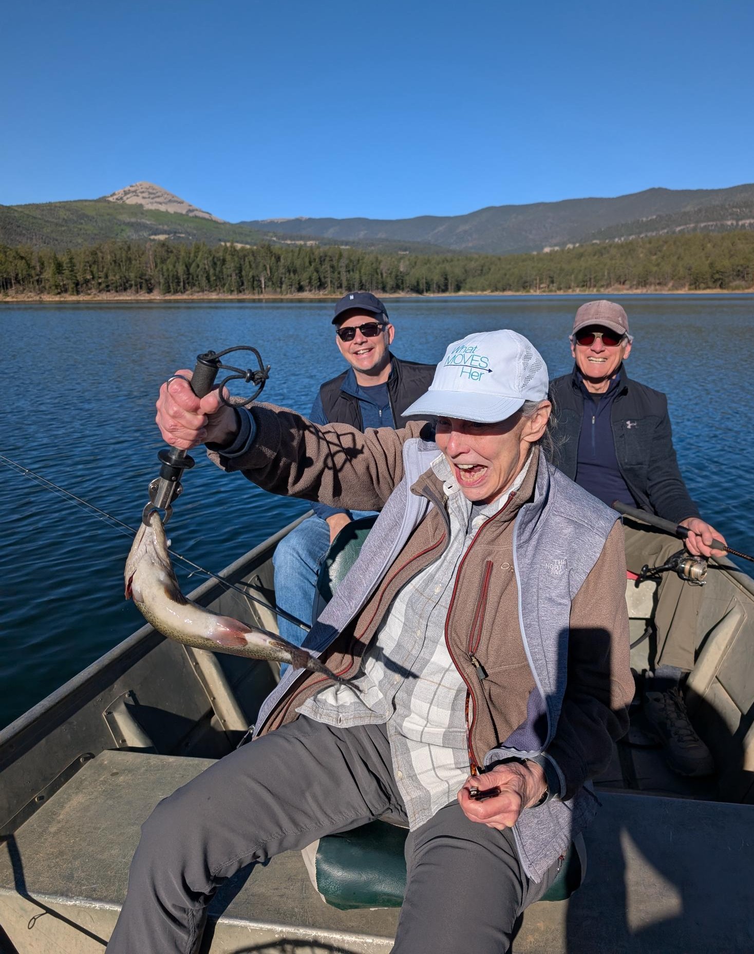 Deborah almost losing fish